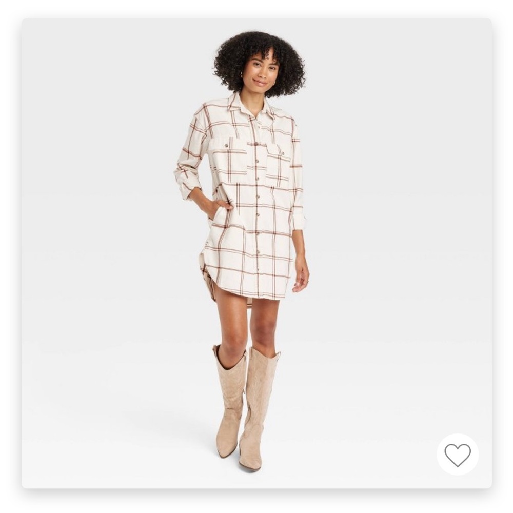 Target Universal Thread Long Sleeve Button Down Shirtdress